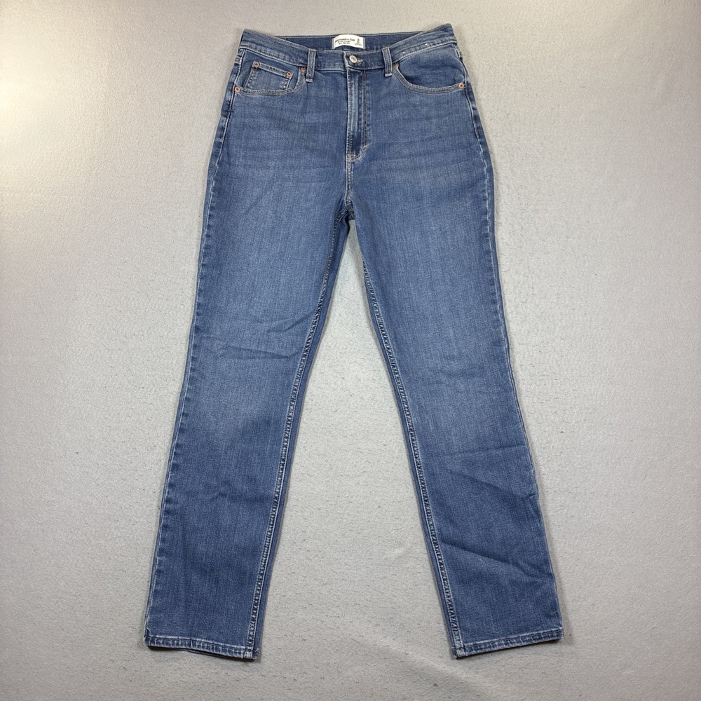 Abercrombie & Fitch Women's The Slim Straight Ultra High-Rise‎ Size 30/10 R